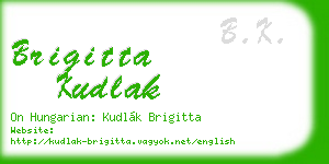 brigitta kudlak business card